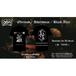 OFERMOD / ACHERONTAS / BLACK ALTAR T-SHIRT XXL